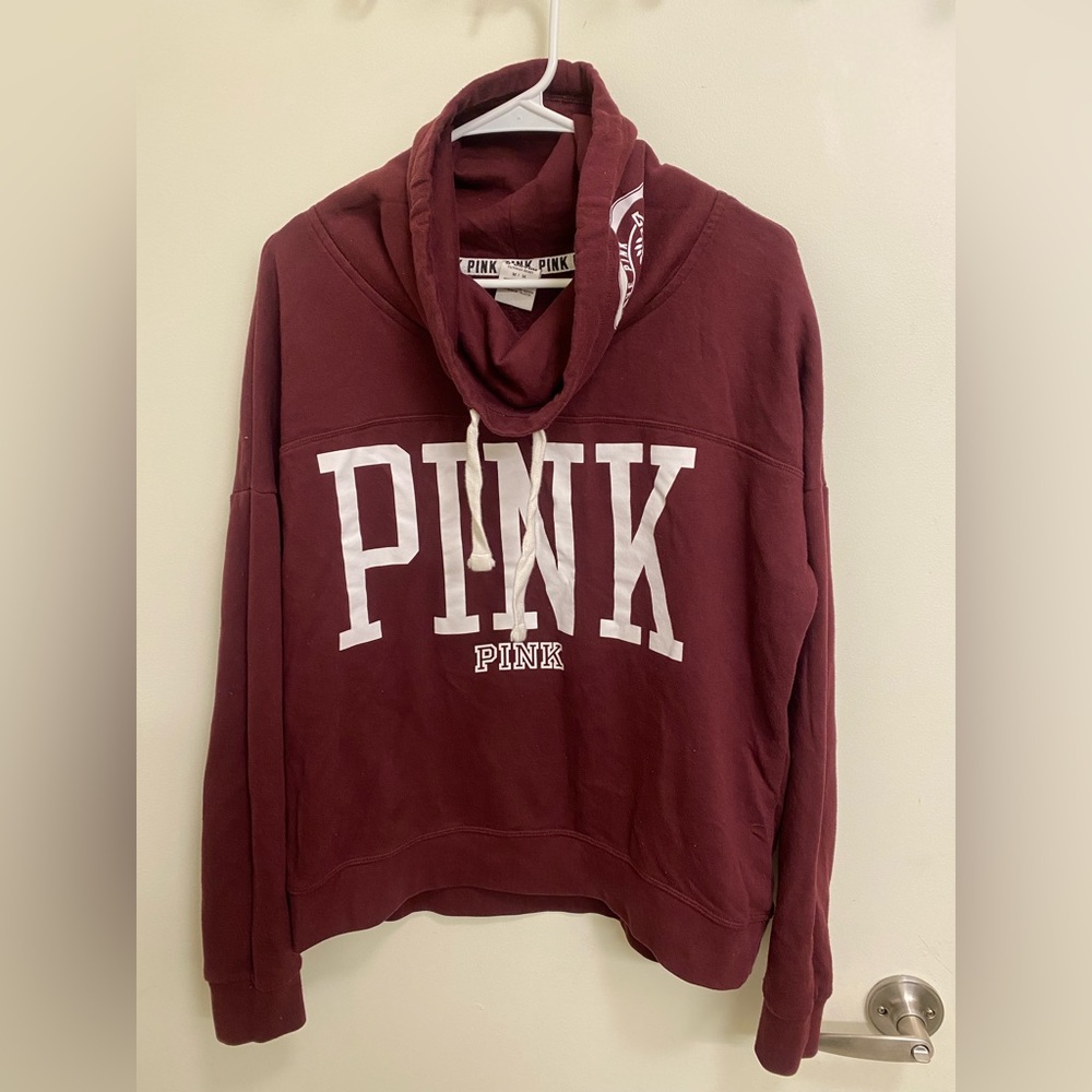 PINK Burgundy sweater size medium